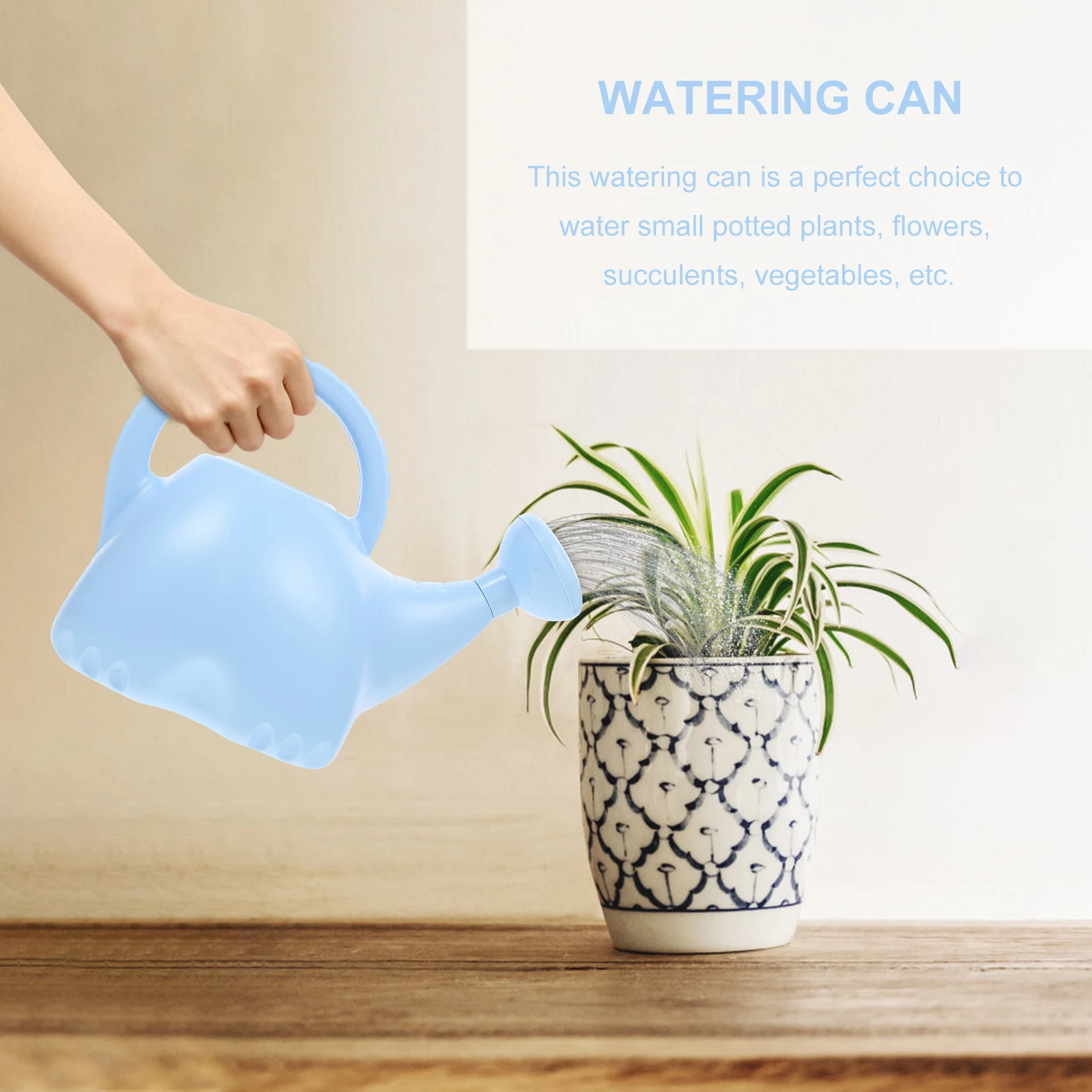 

Elephant Watering Can Kids Gardening Toy Small Size Plastic Craft Cartoon Appearance Toddler Flower Pot Plant Succulent