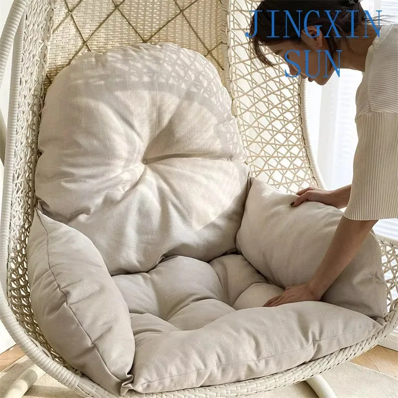 Bedroom balcony or casual modern single chair cushion with backrest thickened polyester hanger swing