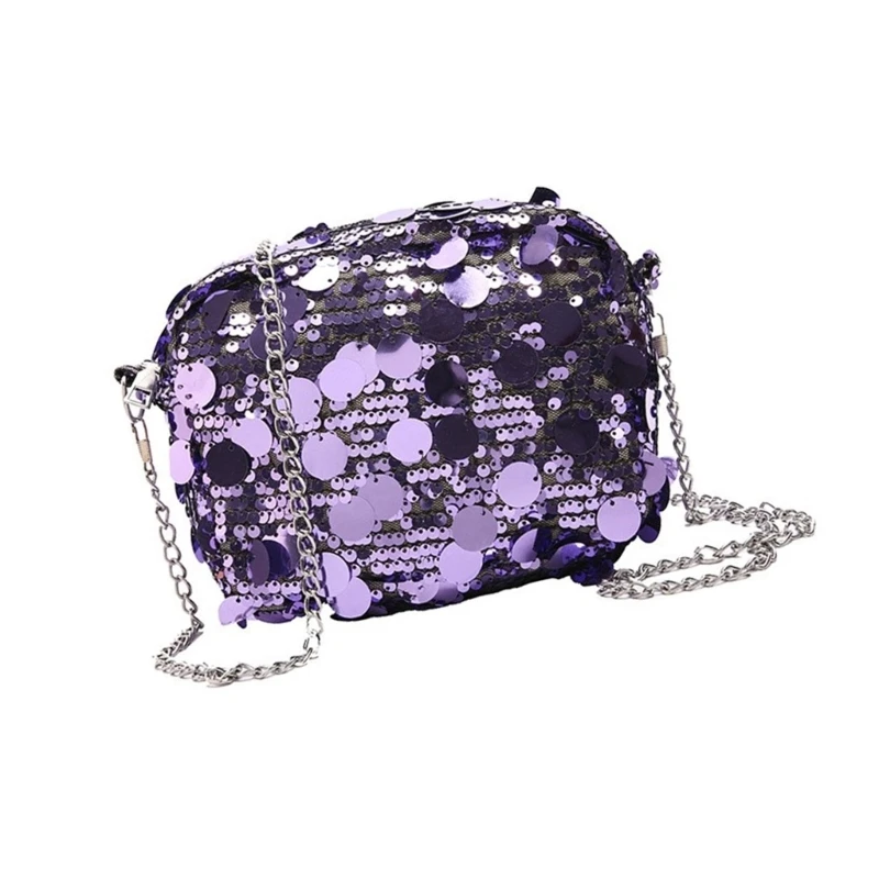 Delicate Sequined Evening Purse Handbag For Women Fashion Shoulder Bag And Crossbody Chain Bags Chain Strap