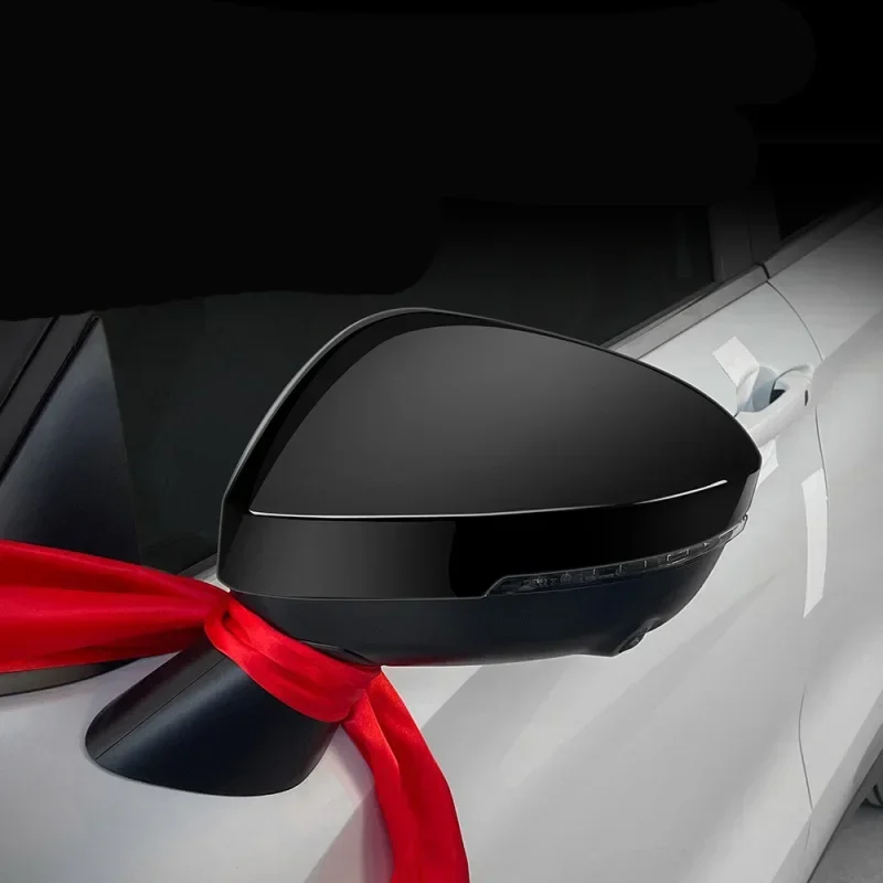 For Mitsubishi outlander 2022 2023 2024ABS BLACK Door side Mirror cover  Rearview MirrorRain eyebrows Cover Trim Car Accessories