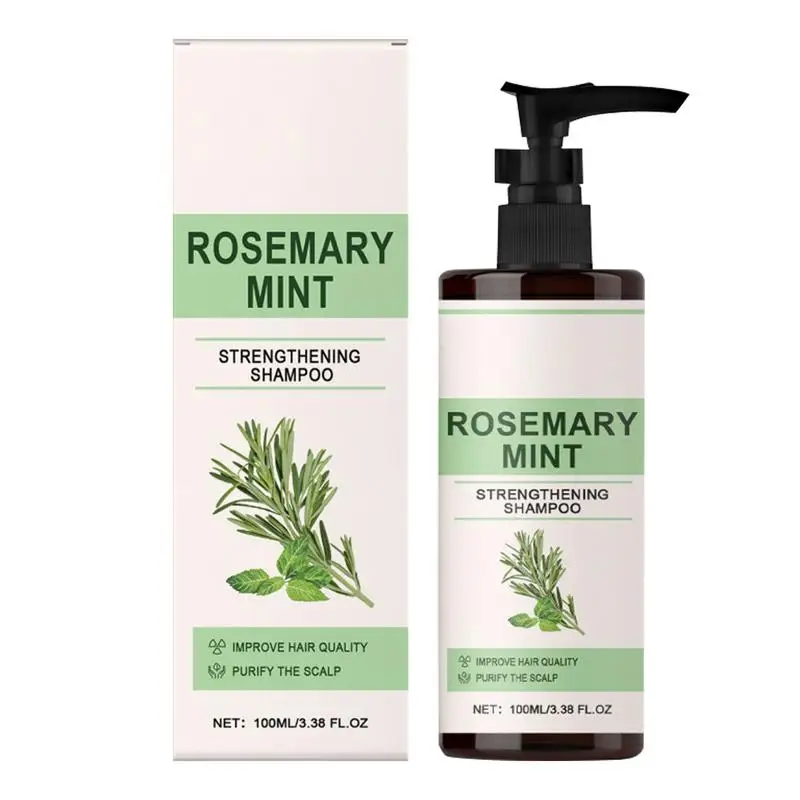 

Rosemary Shampoo Repair Damaged Dry Curl Fluffy Hair Nourishing Refreshing Straightening Shampoo Hair Growth Thickening Shampoo
