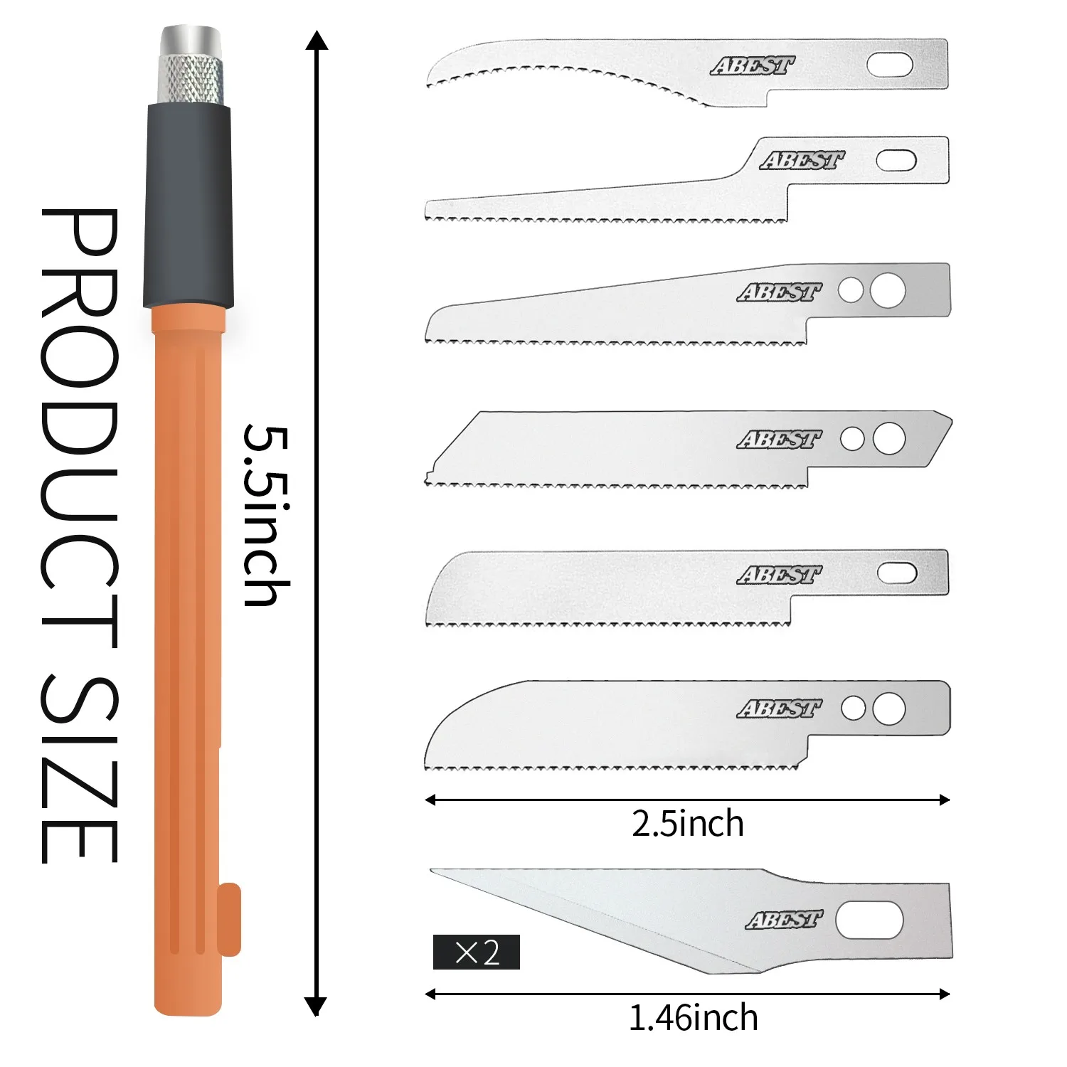 Joystar Mini Hand Saw Model Craft Tools with 8 DIY Craft Pieces Blades Modelling Knife for Hand Cutting Tree Limbs and Branches