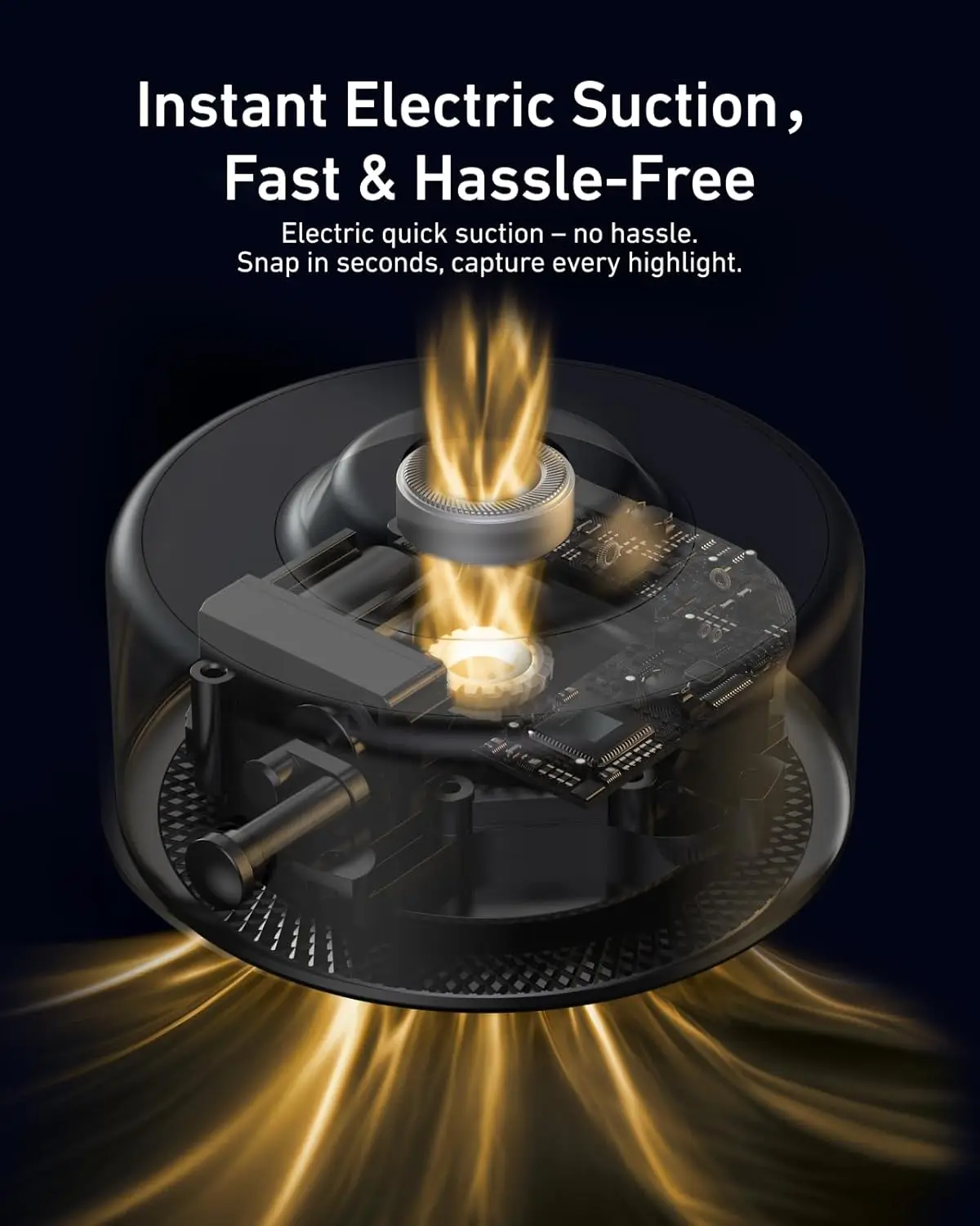 

Electric Pump Suction Vacuum Cup Camera Mount for DJI Action 6 5 Pro/4/3 Camera Aluminum Magic Arm Windshield Dashboard Mount