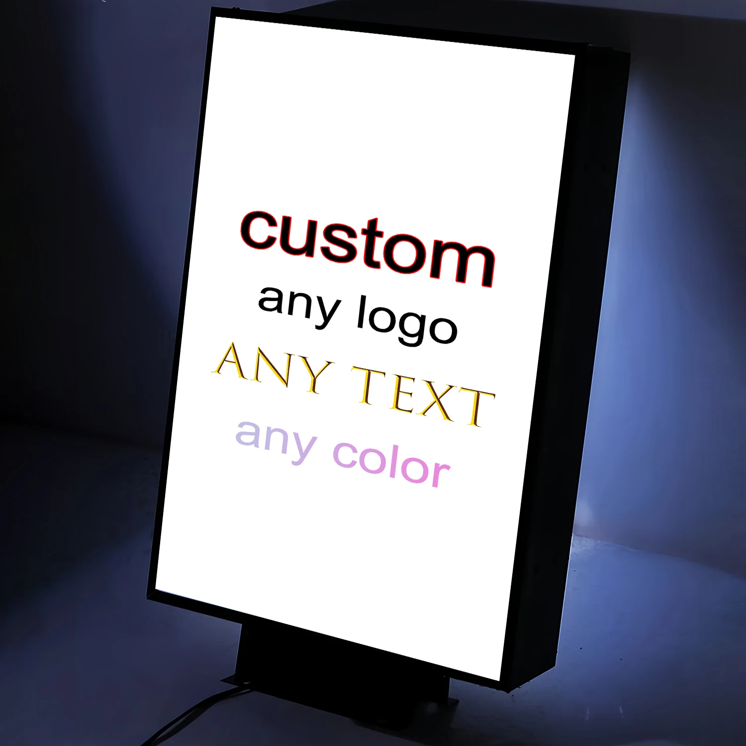 

Custom Double-sided Printed Pattern Waterproof Outdoor Light Box, Wall Hanging Advertising Light Box Billboard Can Be Customized