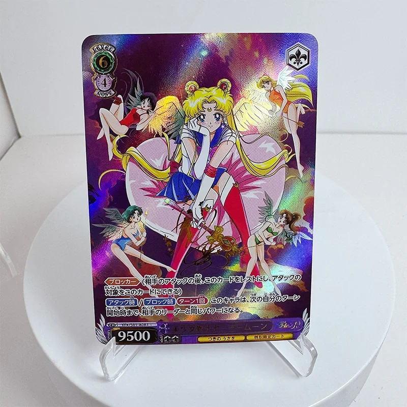 Sailor Moon collectible cards boy games toys table games birthday gifts DIY anime Rui Daki Nahida Ganyu Premium Flash Card 5PC