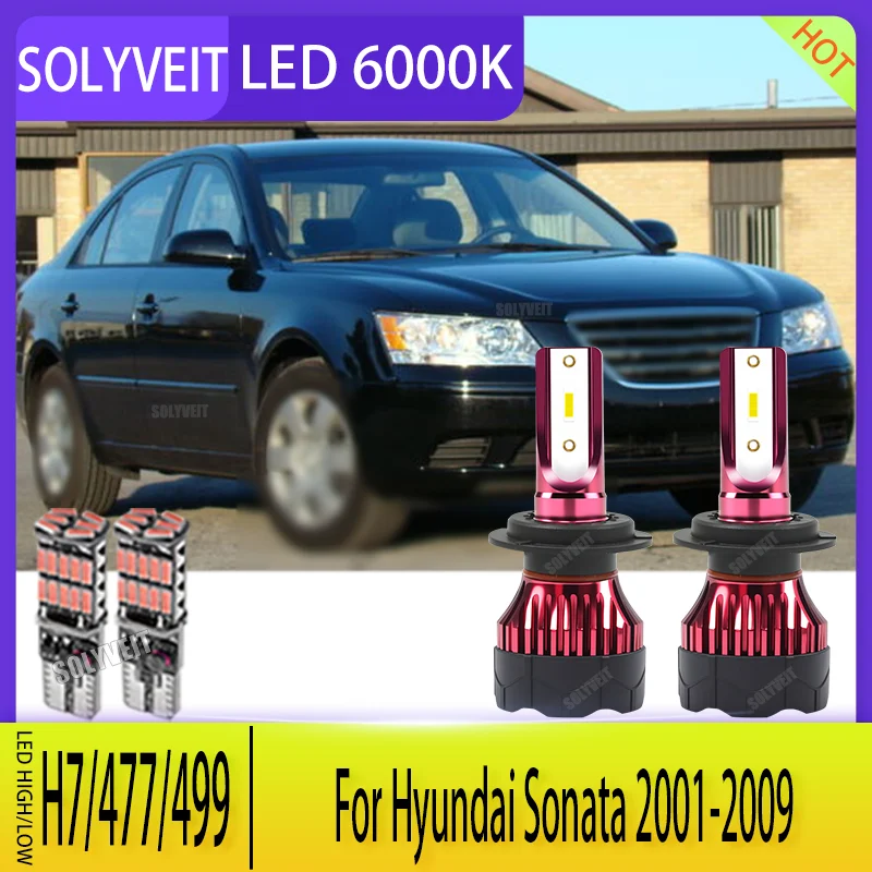 

High Brightness For Cars Trucks SUV 6000k White LED H7/477/499 For Hyundai Sonata 2001 2002 2003 2004 2005 2006 2007 2008 2009