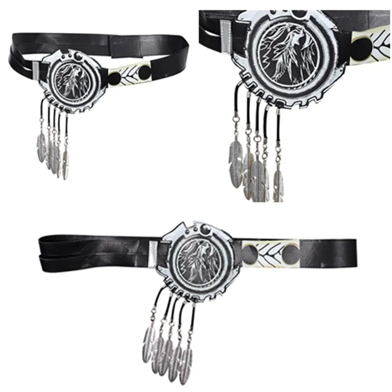 Adult Sephiroth Cosplay Belt Waistband Game Fantasy Men Retro Halloween Carnival Party Costume Accessories Props