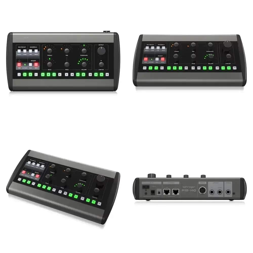 

Behringer P16-HQ Personal Monitoring System 16-Channel Digital Mixer Pa System Studio Music Equipment