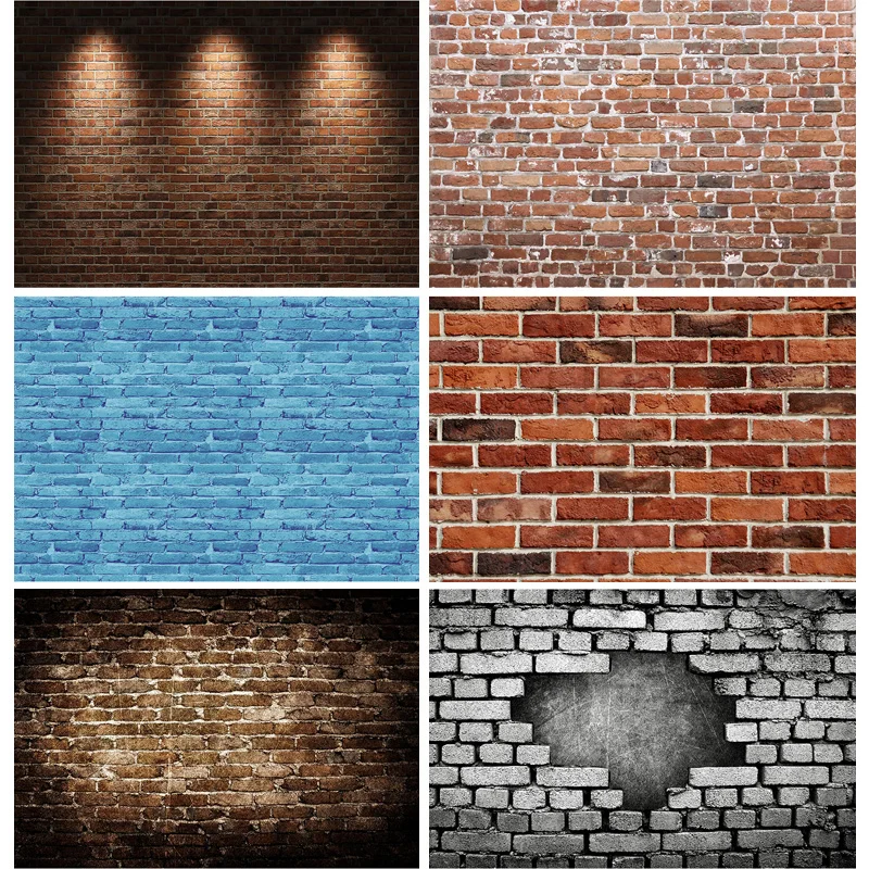 

ZHISUXI Vinyl Custom Vintage Brick Wall Wooden Floor Photography Backdrops Graffiti Photo Background Studio Prop 17056 TW-225