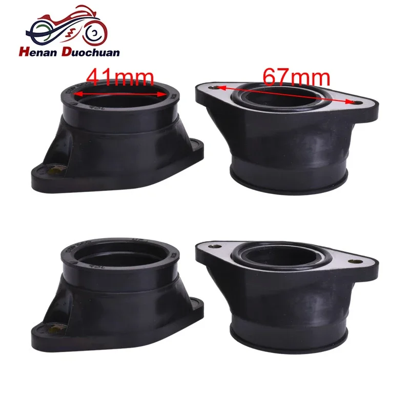 Motorcycle Carburetor Air Inlet Intake Manifold Pipe Adapter Connector Joint Glue Boot Carb For Suzuki 13101-17C01 13102-17C01