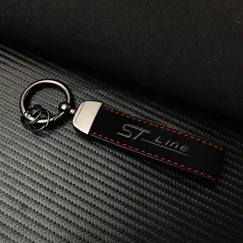2024年麂皮ST Line男女豪華汽車鑰匙扣,適用於福特、彪馬、翼虎、銳界、翼搏、蒙迪歐、福斯、嘉年華ST Line鑰匙扣 10 最佳銷售 福特福克斯ST鑰匙扣 - №3