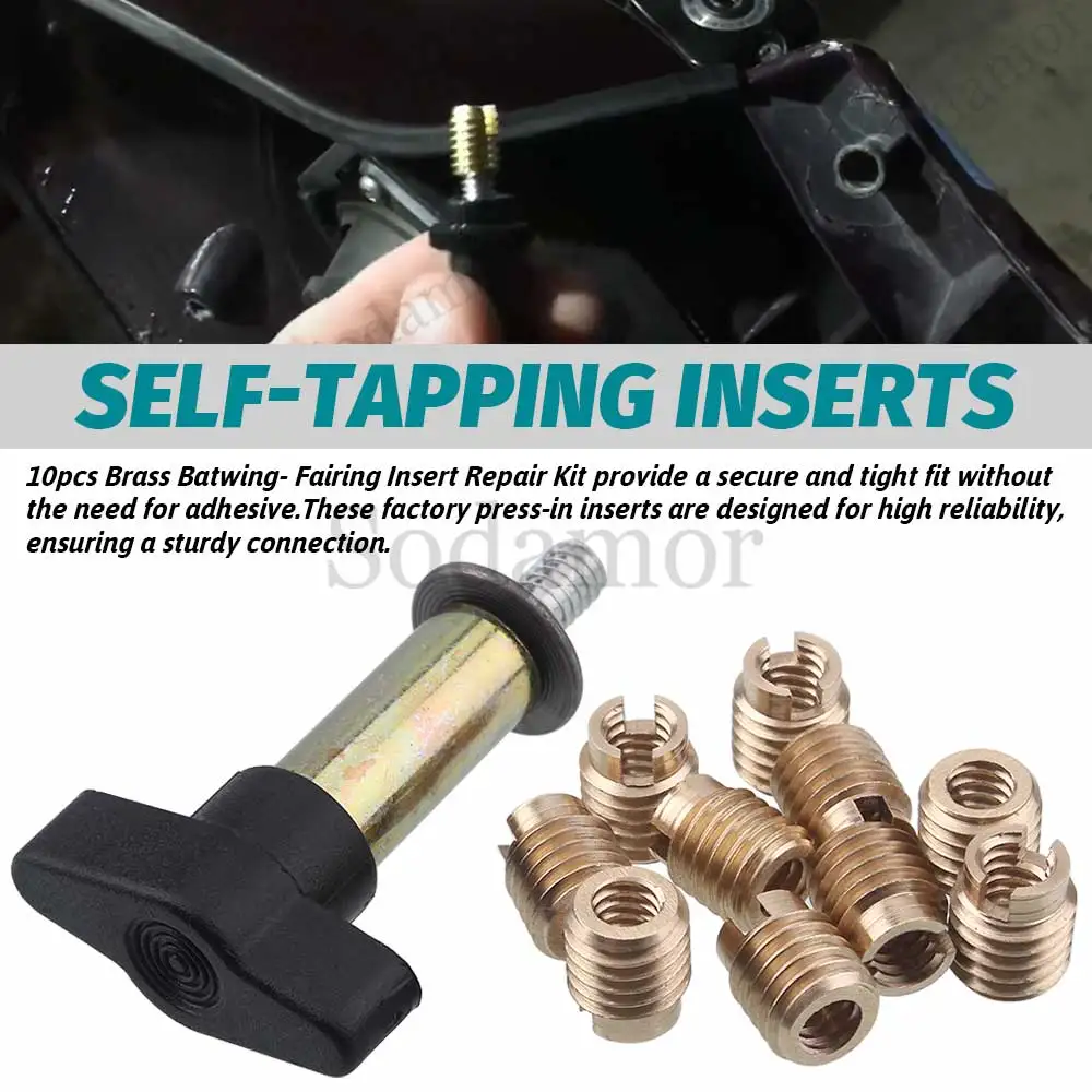Motorcycle T-Handle Installation Tool Brass Thread Cutting Inserts For Harley Touring Electra Glide Classic (EFI) - FLHTC 07-13