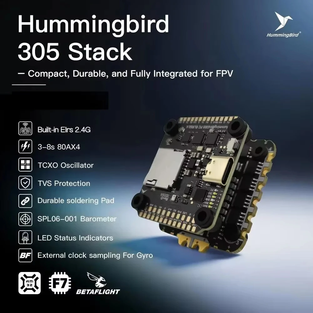 

Newbeedrone Hummingbird 305 Flight Stack 30.5x30.5mm