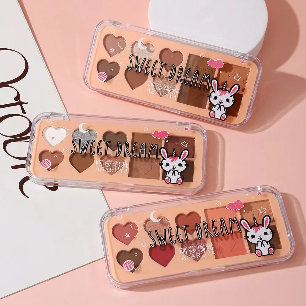 スイートポータブル折りたたみ式アイシャドウ防水長持ちビューティーメイクアップキットミニカラフルアイシャドウパレットアイズ