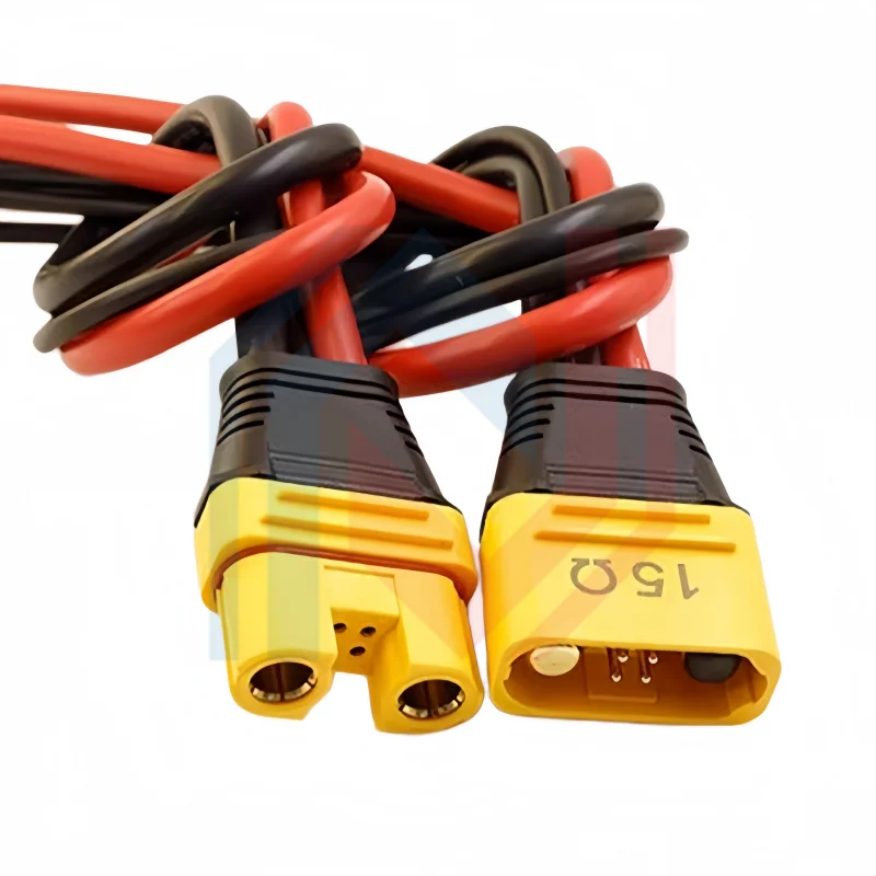 

AS150U-F Female to AS150U-M Male Anti-ignition model aircraft plug with signal pin Wire For Drone Model Silicon Cable