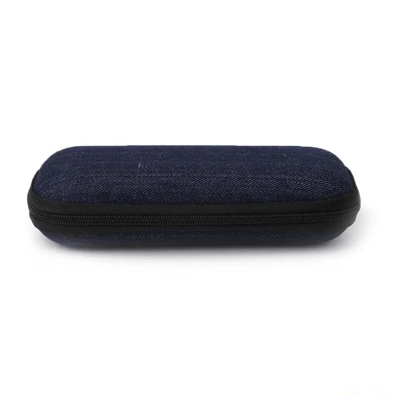 31BF Protective Glasses Case Holder Denims for Car Vehicle Classroom Office Bedroom Storage Bag Eye Glasses Pouches