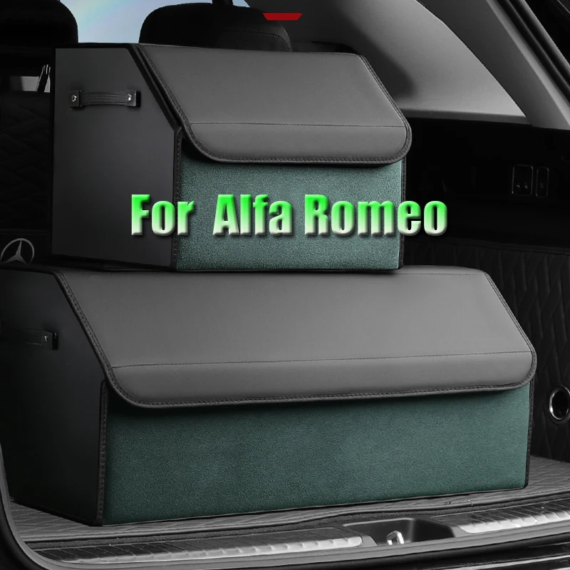 

Custom Fit Collapsible Car Trunk Storage Box For Alfa Romeo Giulia Giulietta 159 156 MITO Stelvio 147 Sportiva Auto Accessories