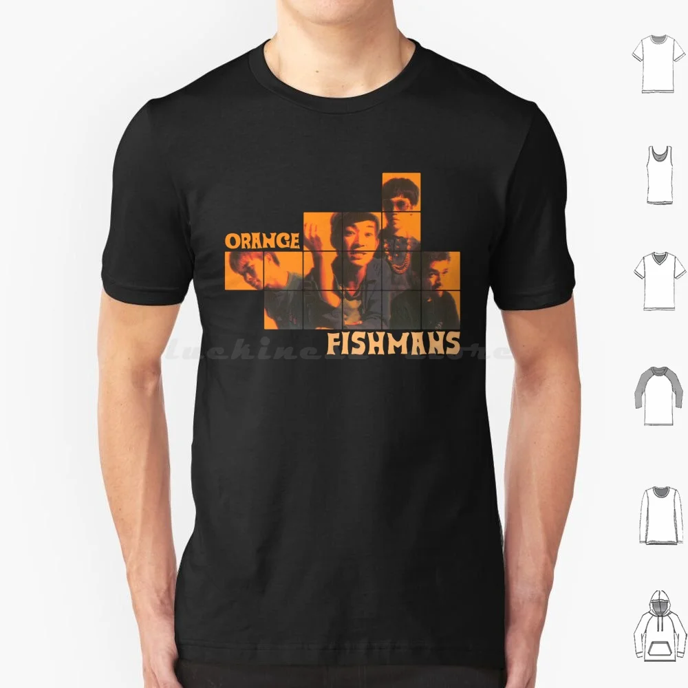 Fishmans-Orange T Shirt Cotton Men Women DIY Print Fishmans Fishmans Band Band Long Season Orange Kuuchuu Camp Japan Japanese