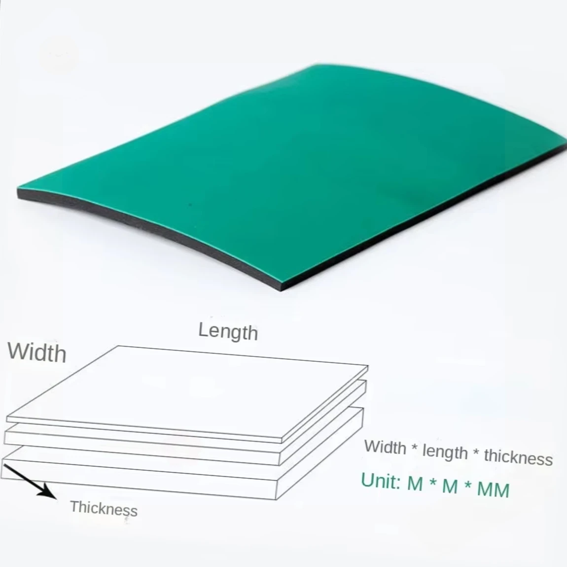 1000*500*2mm Anti-static Table  Maintenance Table Pad Rubber Pad Static Leather Maintenance Laboratory