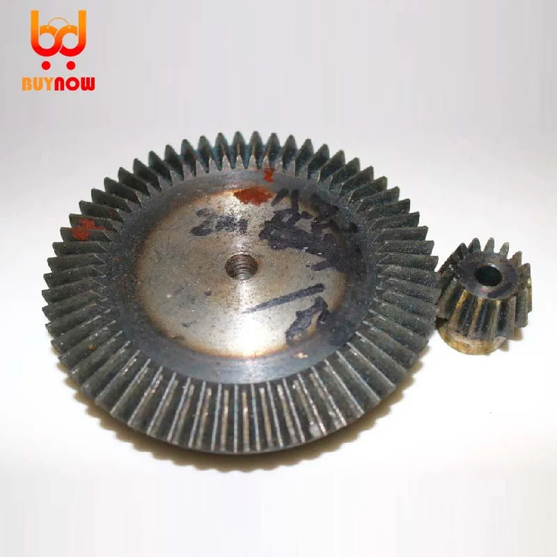 1Set 2M-20/60Teeth - 1:3 Umbrella Gear Surface Hardening Bevel Gear-Dimaeter:41mm/121mm