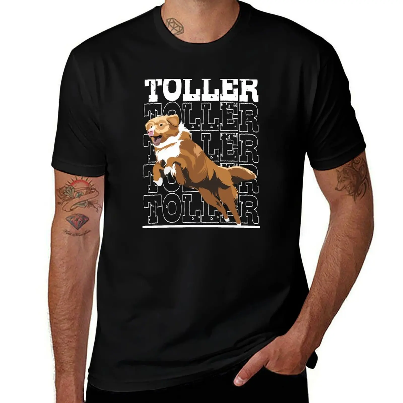 Nova Scotia Duck Tolling Retriever - Camiseta Toller básica, sencilla, informal, de manga corta