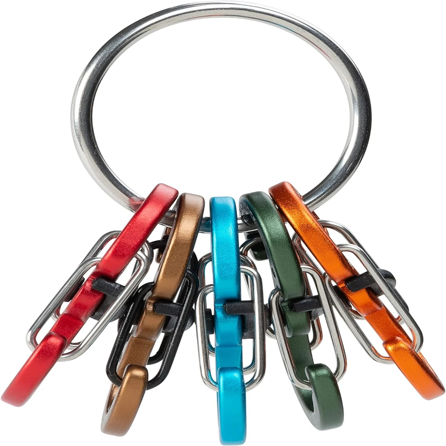 

Stylish and convenient premium aluminum S-Biner keyring locker with durable and easy keychain management. Perfect for everyday u