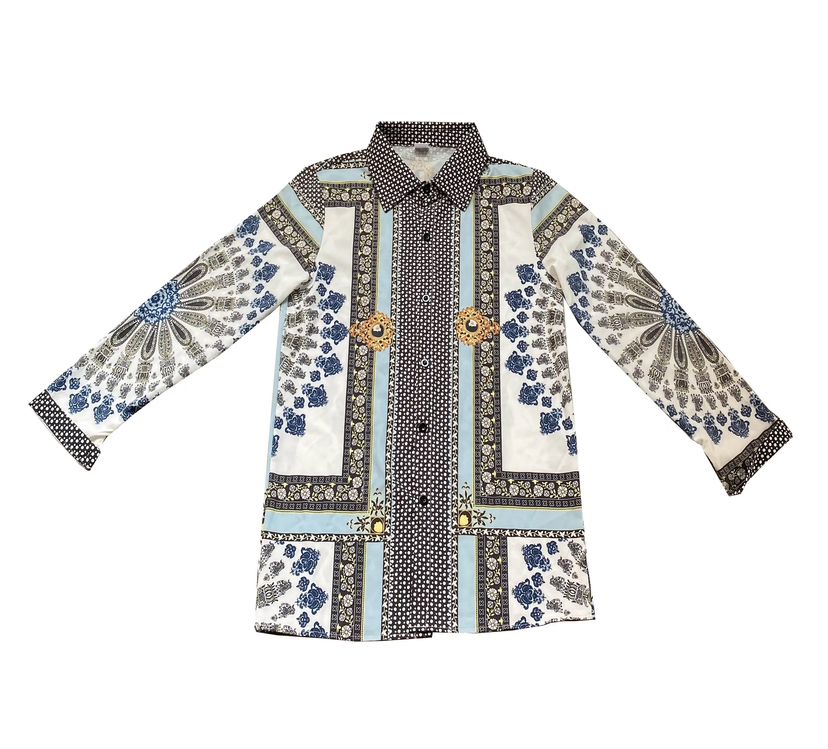 Ropa Retro Street Sle Slim Fit larga Sve irt Cool Haome moda verano Faion Casual irt M modelo