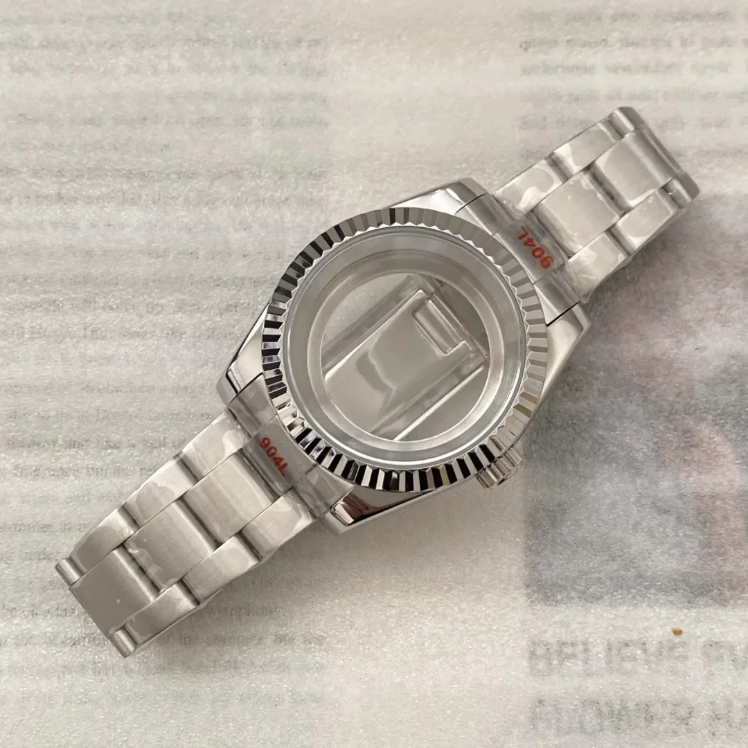 36 مللي متر 40 مللي متر الرجال ساعة حالة اليوبيل سوار الياقوت الزجاج ل Seko NH70 NH72 Nh35 NH36 NH38/4R/7S حركة 28.5 مللي متر الطلب Datejust