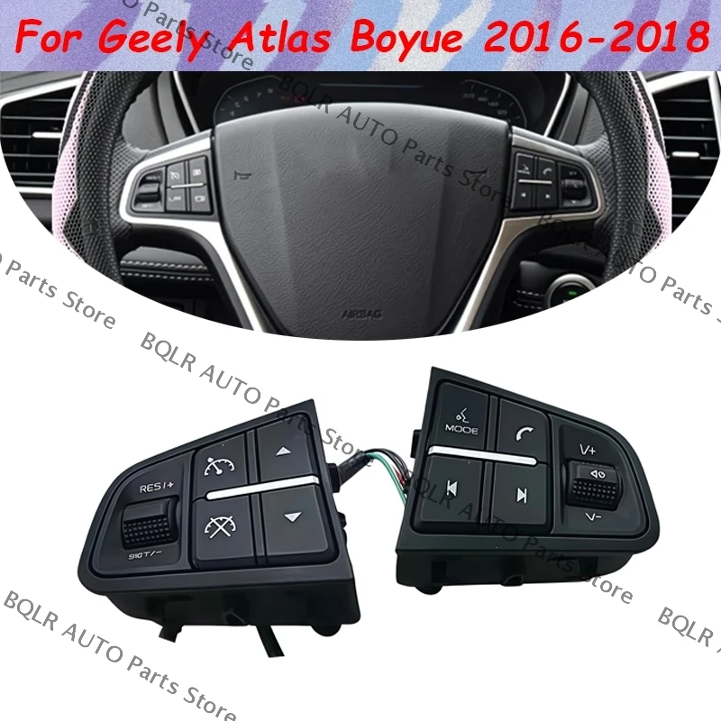 

For Geely Atlas Boyue 2016 2017 2018 NL3 SUV Multi Function Steering Wheel Switch Audio Cruise Button