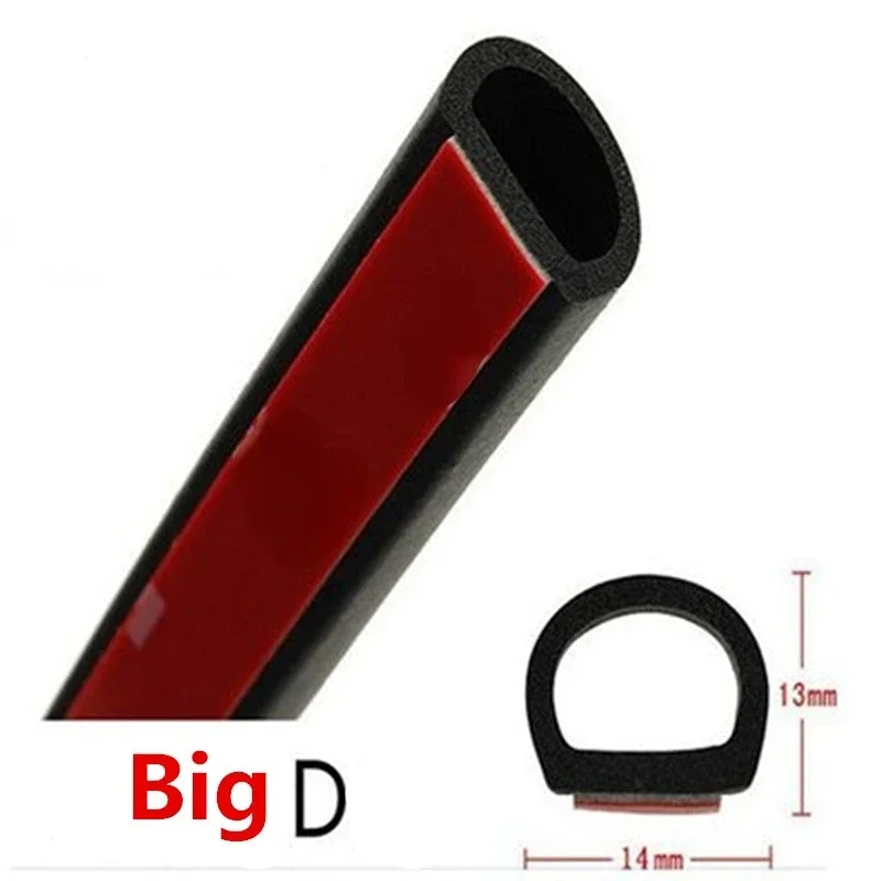 Big D Small D Z Shape P Type  EPDM Noise Insulation Anti-Dust Soundproofing Sealing Strips Car Rubber Seal