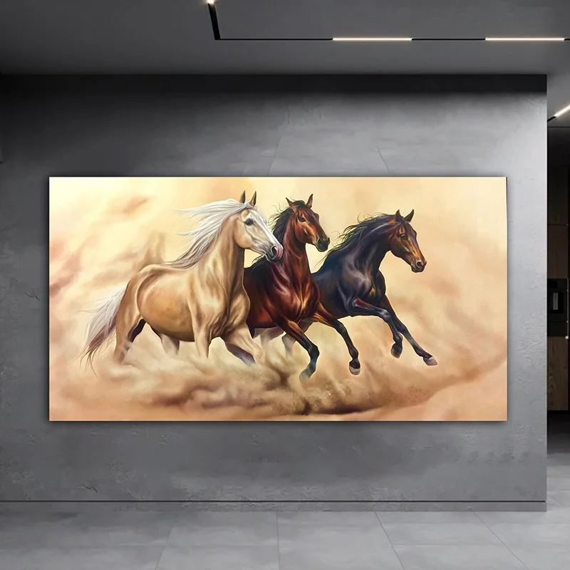 Running Horse Painting Modern Large Wall Art Pictures Canvas HD Print Living Room Bedroom Home Decoration Painting Gifts Cuadros