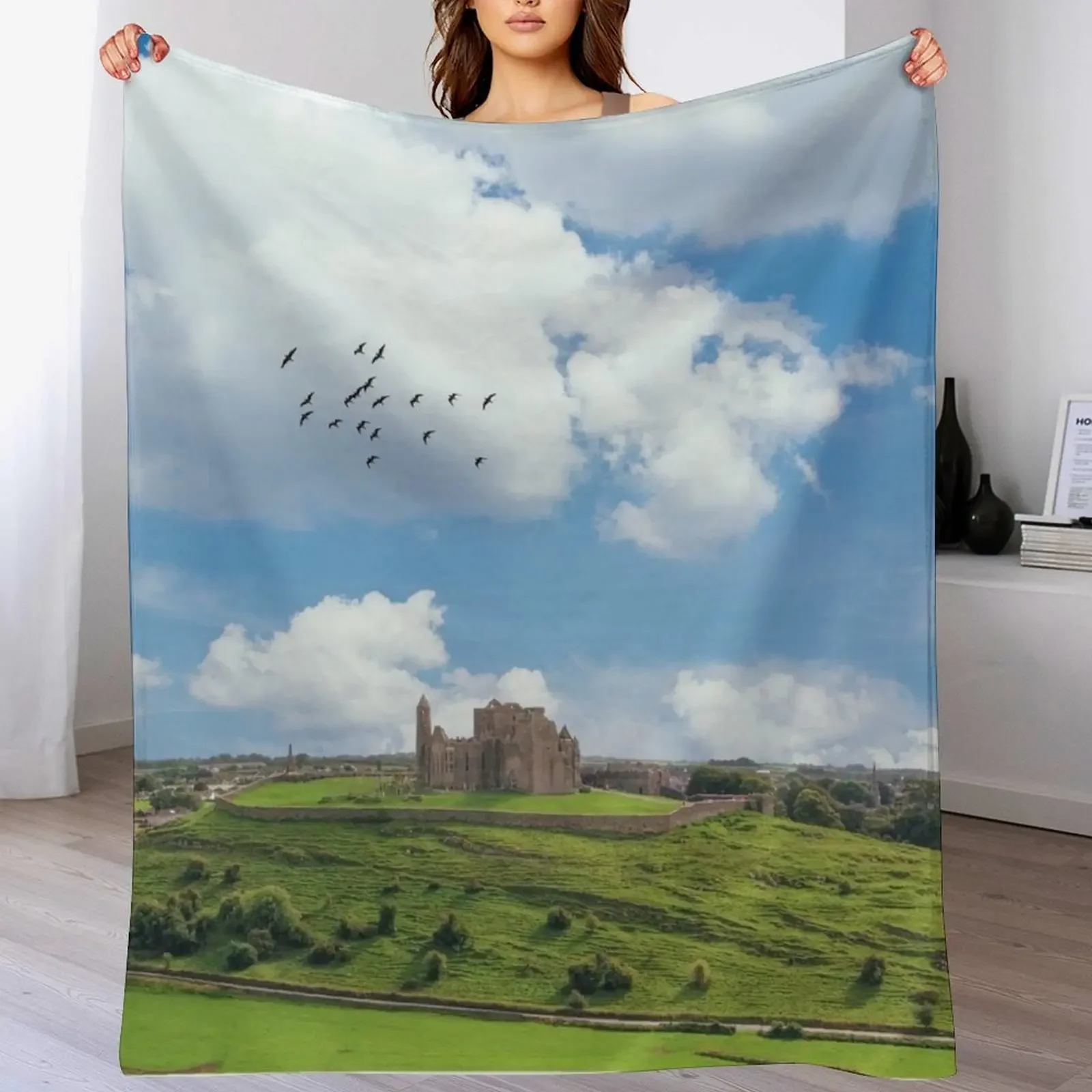 

Rock of Cashel Throw Blanket Blankets Sofas Of Decoration Baby Vintage Single Blankets