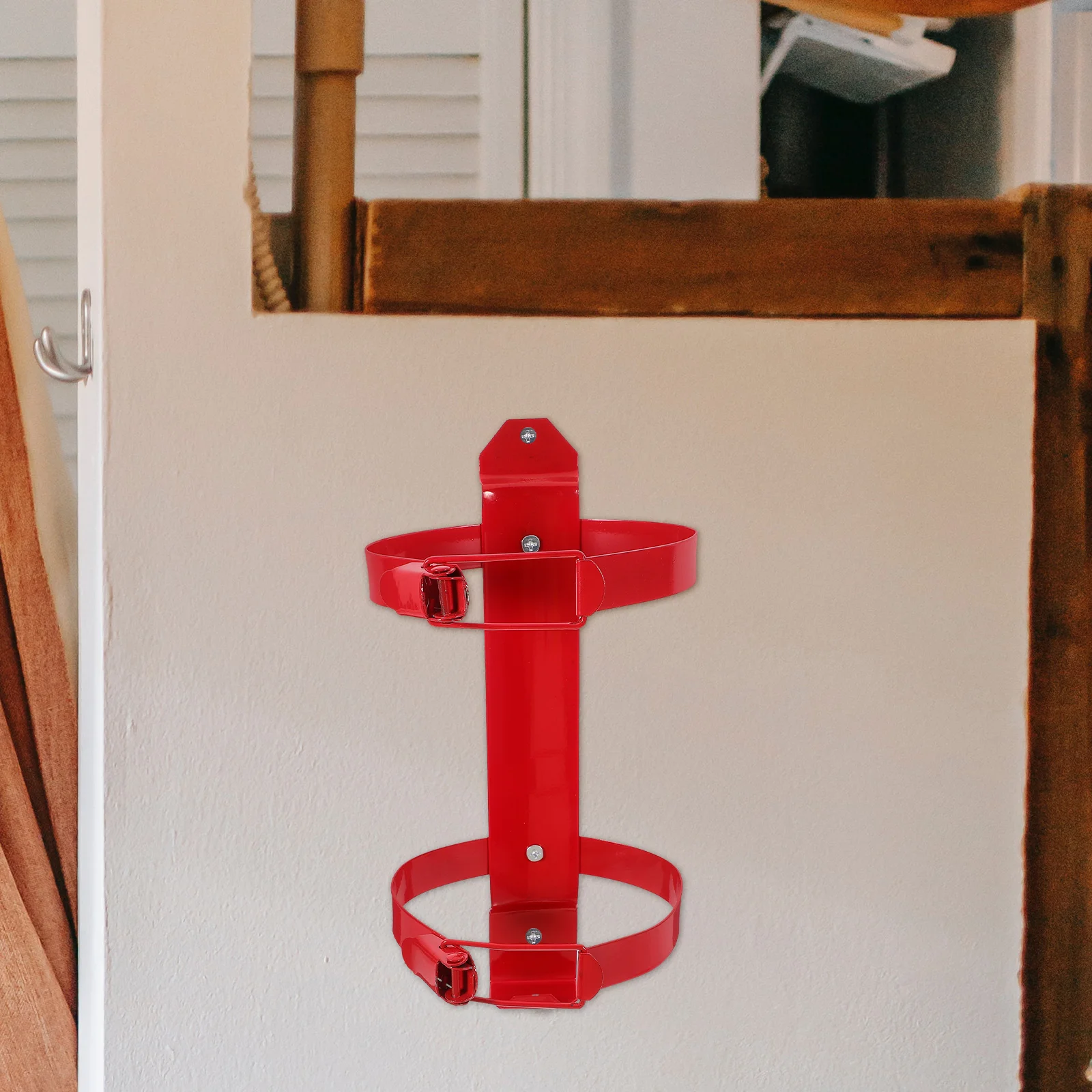 

Automotive Fire Extinguisher Bracket Car Mount Wall Heavy Duty Wall-mounted Hook Holder Red for Boat Universal