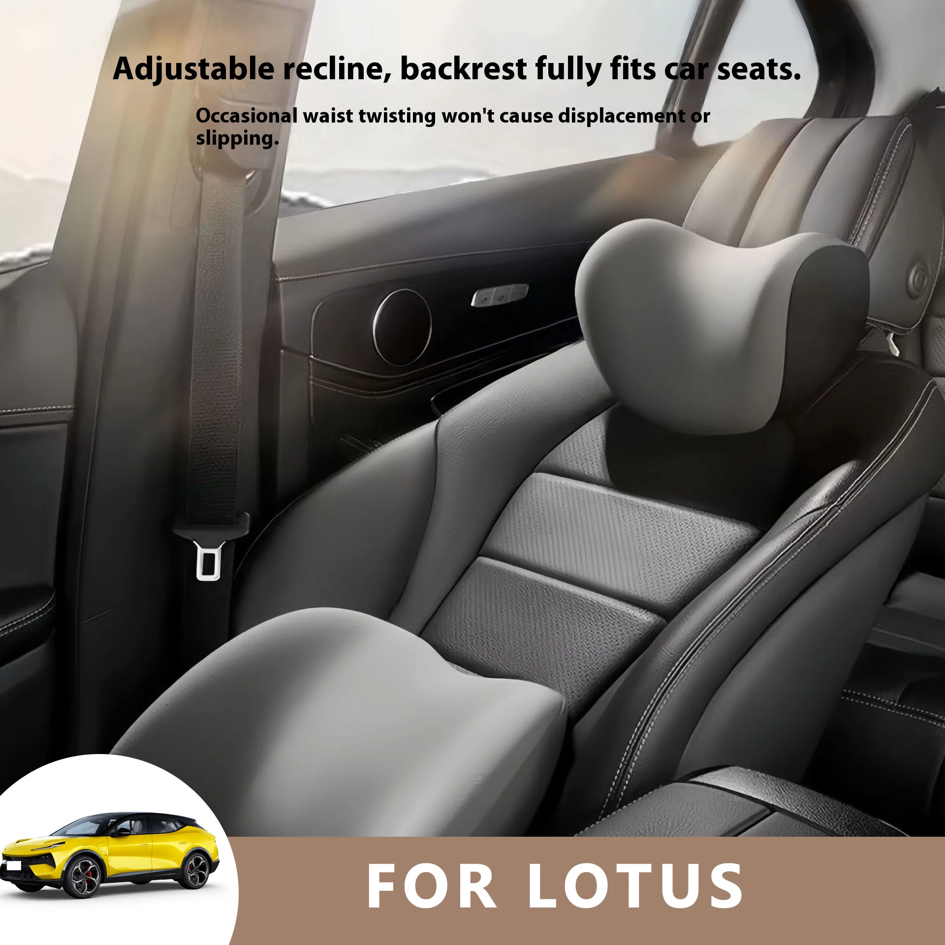 

Car Neck Pilow Protector Auto Seat Headrest Soft Waist Cushion Neck Cushion Backrest Lumbar Support for LOTUS Eletre Emeya