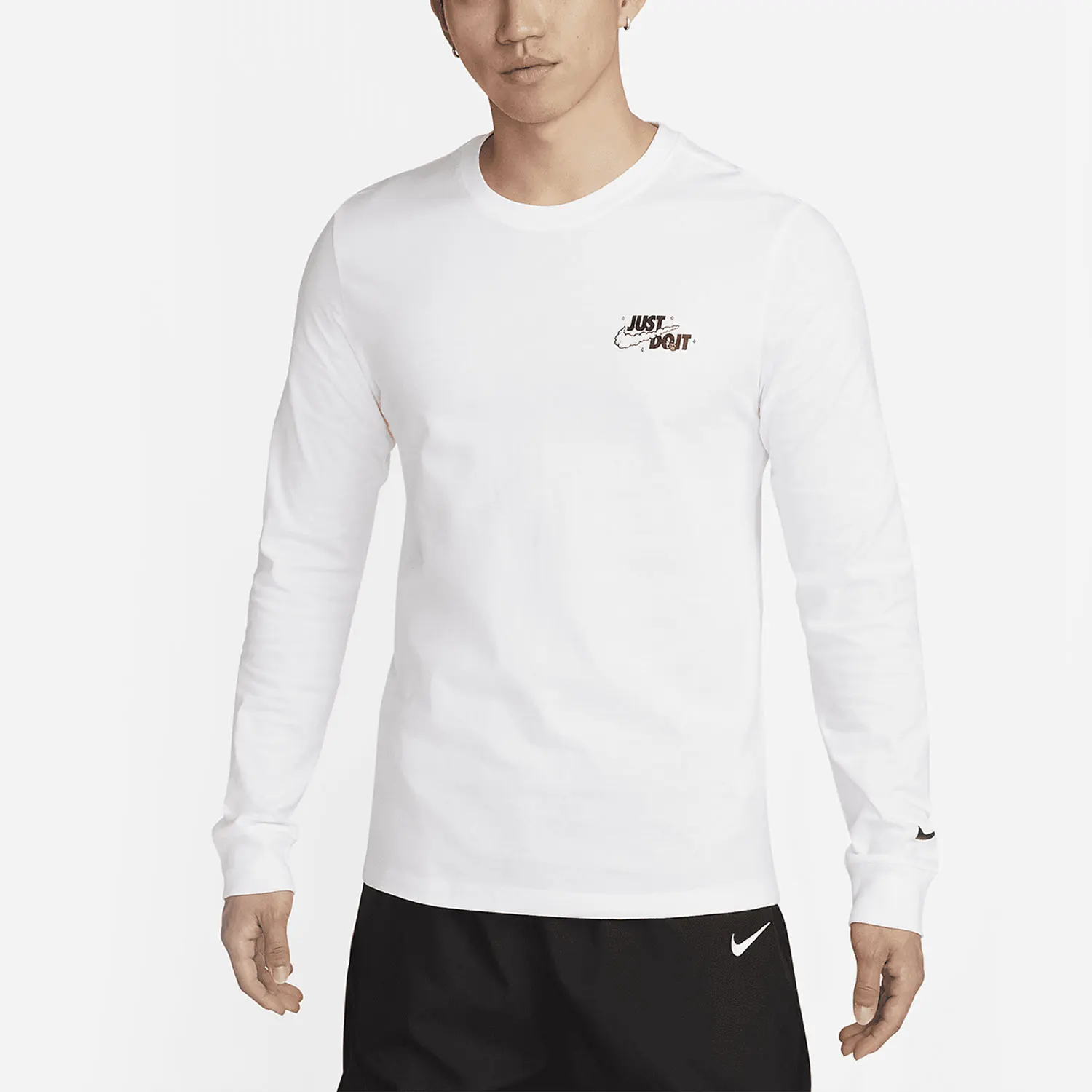 

Nike Authentic New Men's Breathable Print Casual Round Neck Long Sleeve T-Shirt DZ2696-100