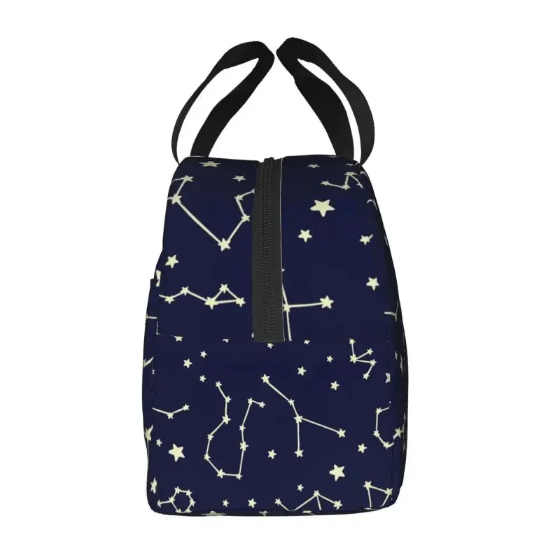 Constellation Pattern Lunch bag thickened insulated bento bag is suitable for office students men and women food insulated bag