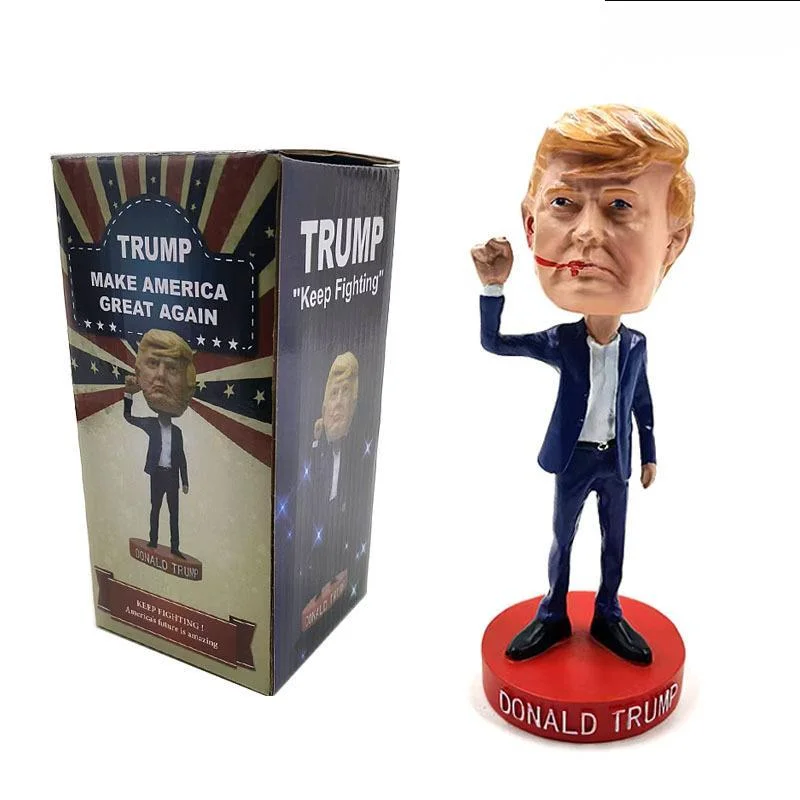 

Trump Bobblehead Statue Donald Trump Doll Funny Collectible Figure For Home Desk Decor Shelf Display Gift For Fans Americans