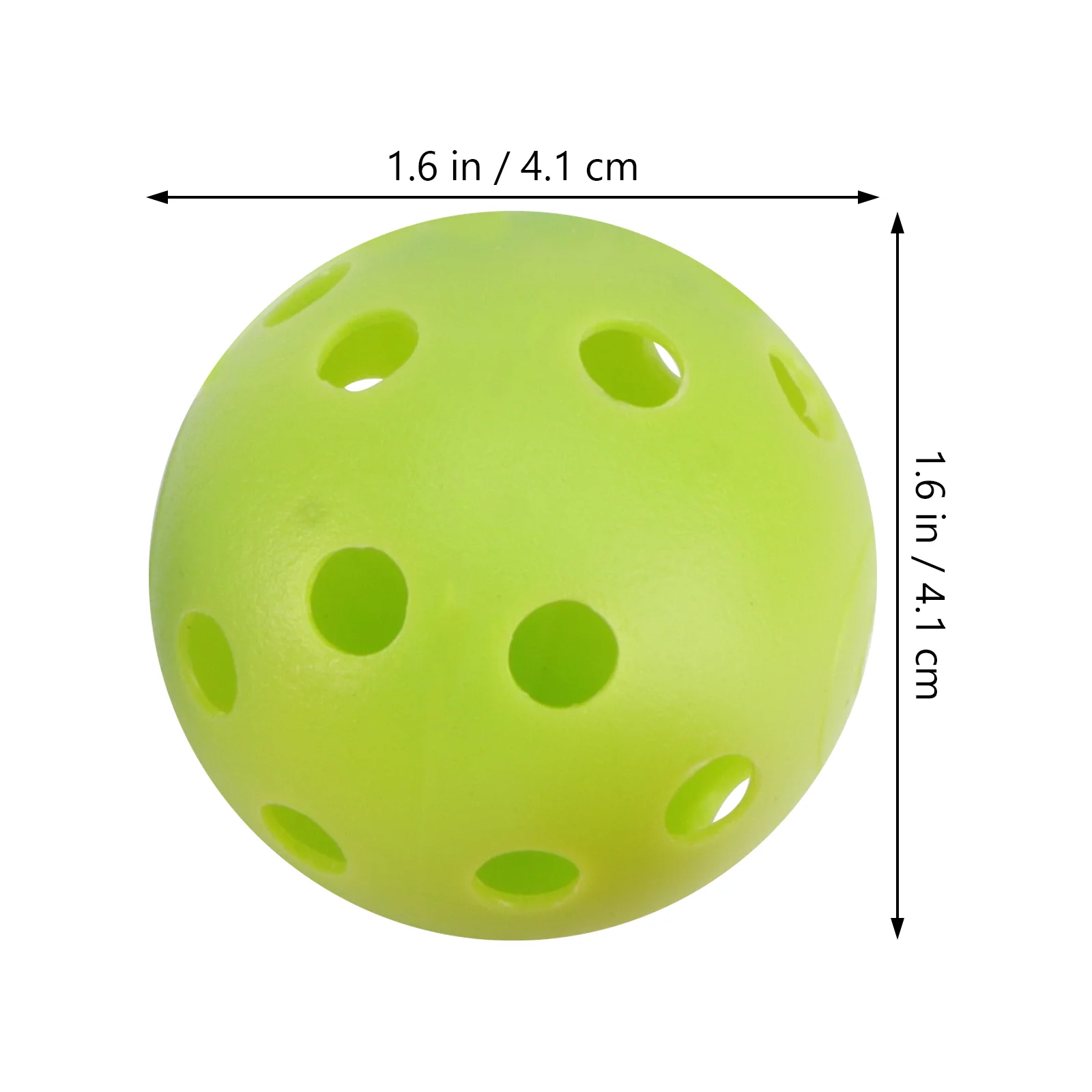 24 Pcs Mixed Color Golf Balls Toy Practice with Holes Hollow Perforated Training Durable