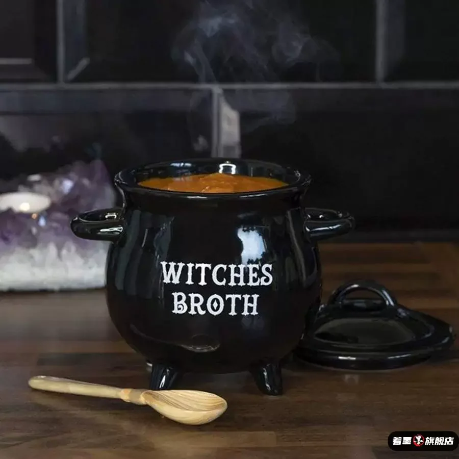 Kreative Wasserbecher, Kaffeetassen, magische Hexenkessel-Keramikbecher, Milchkaffeetassen, Hexen-Suppenschalen, Kessel