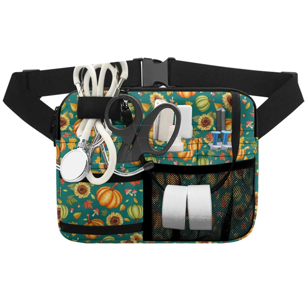 New Thanksgiving Pumpkin Fanny Pack Daily Portable Adjust Strap Shoulder Waist Bags Design Organizer Storage Bolsas Para Mujeres