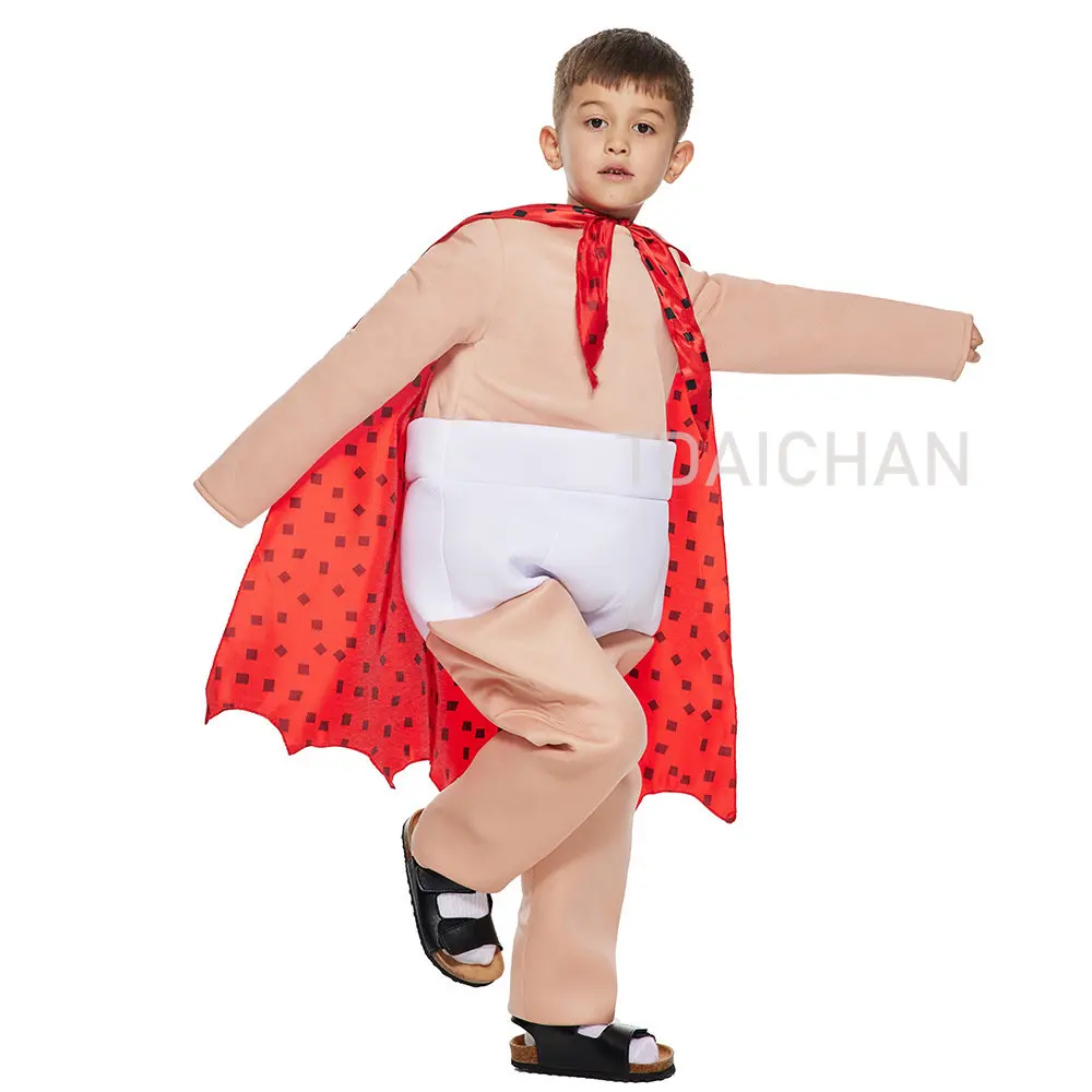 2022 New Halloween Party Children's Cosplay Clothing Diaper Superhero Costume Cloak Stage Suit Jumpsuits Carnival Christmas Gift