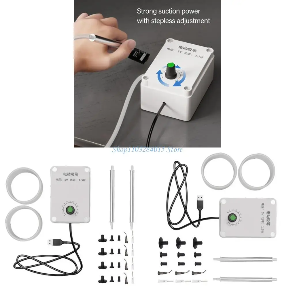 R6FF Antistatic Electric Vacuum Suction Pen For IC CPU Chip Extraction 3 4 Pad