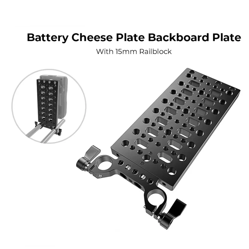 

3CGRO-для крепления с V-образным замком, аккумуляторная пластина для сыра, задняя панель с 19-миллиметровым рельсовым блоком, разветвитель мощности, аксессуары для камеры