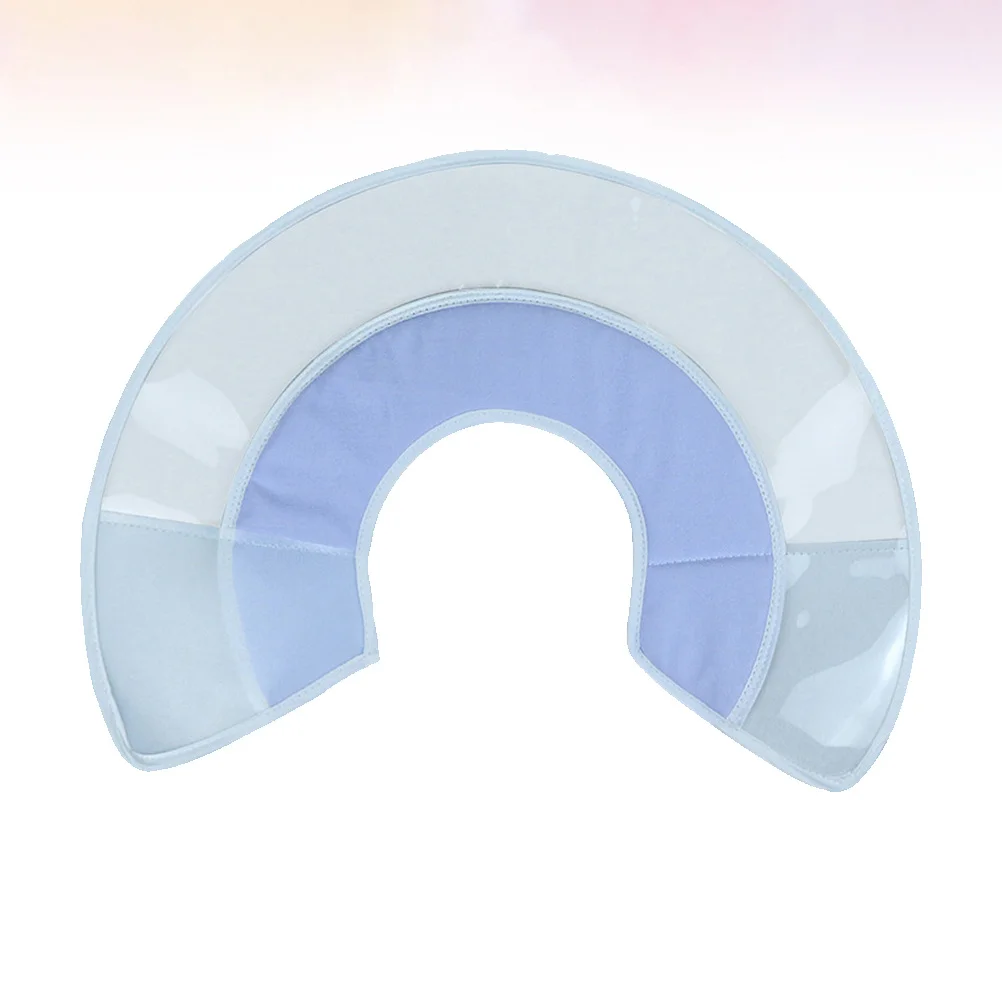 

Transparent Sterilization Collar for Pet Cat Dog Kitten Blue Size Pattern Design Lightweight Soft Washable Anti-Lick