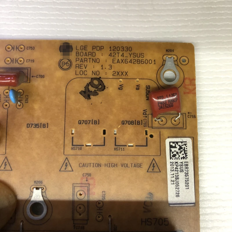 EAX64286001 EBR73575201 42T4_YSUS Original Suitable for LG 42PA450C-CM Plasma TV Y Board