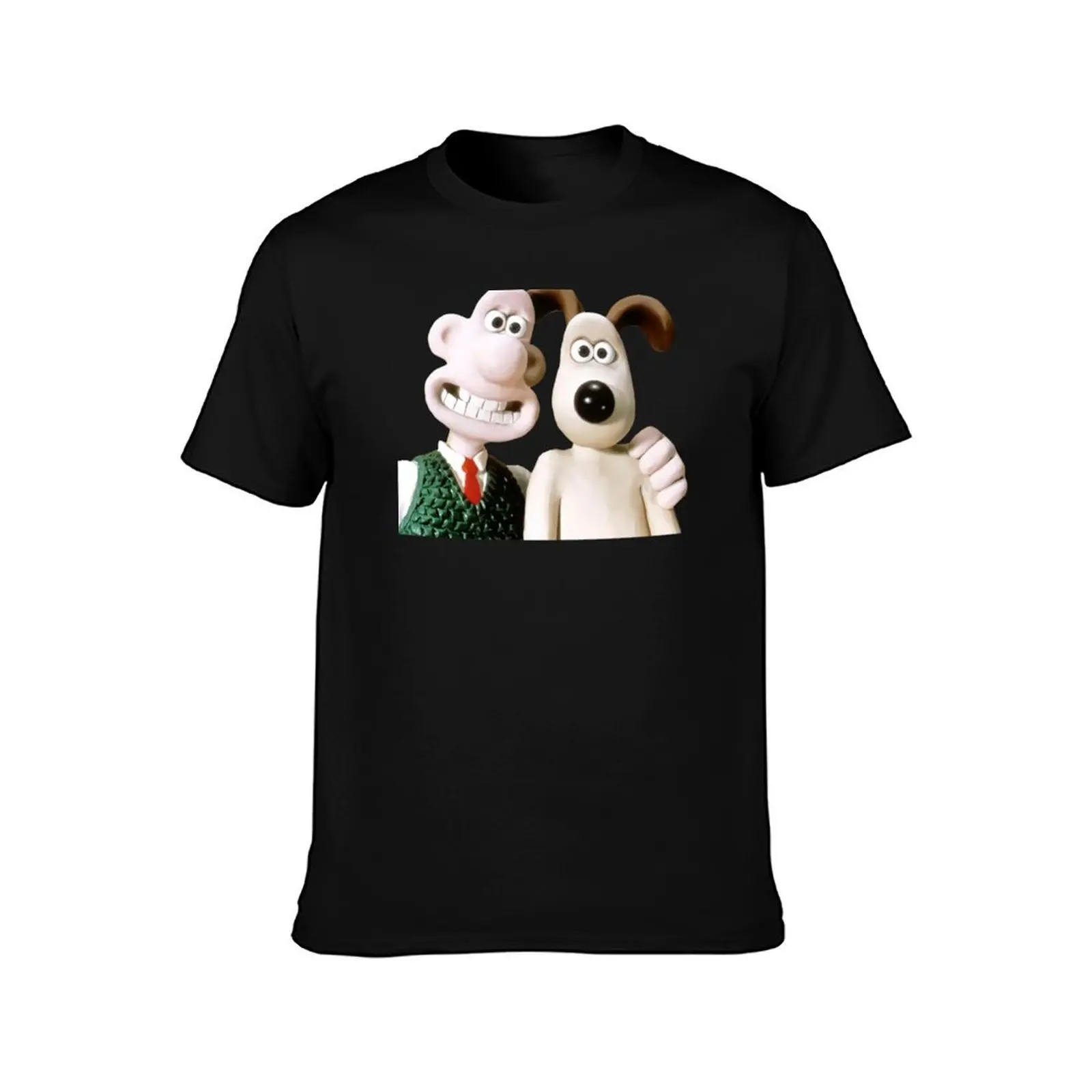 The Man With His Dog Taking Selfie W.a.l.l.a.c.e T-Shirt Trend Art Print T-Shirt