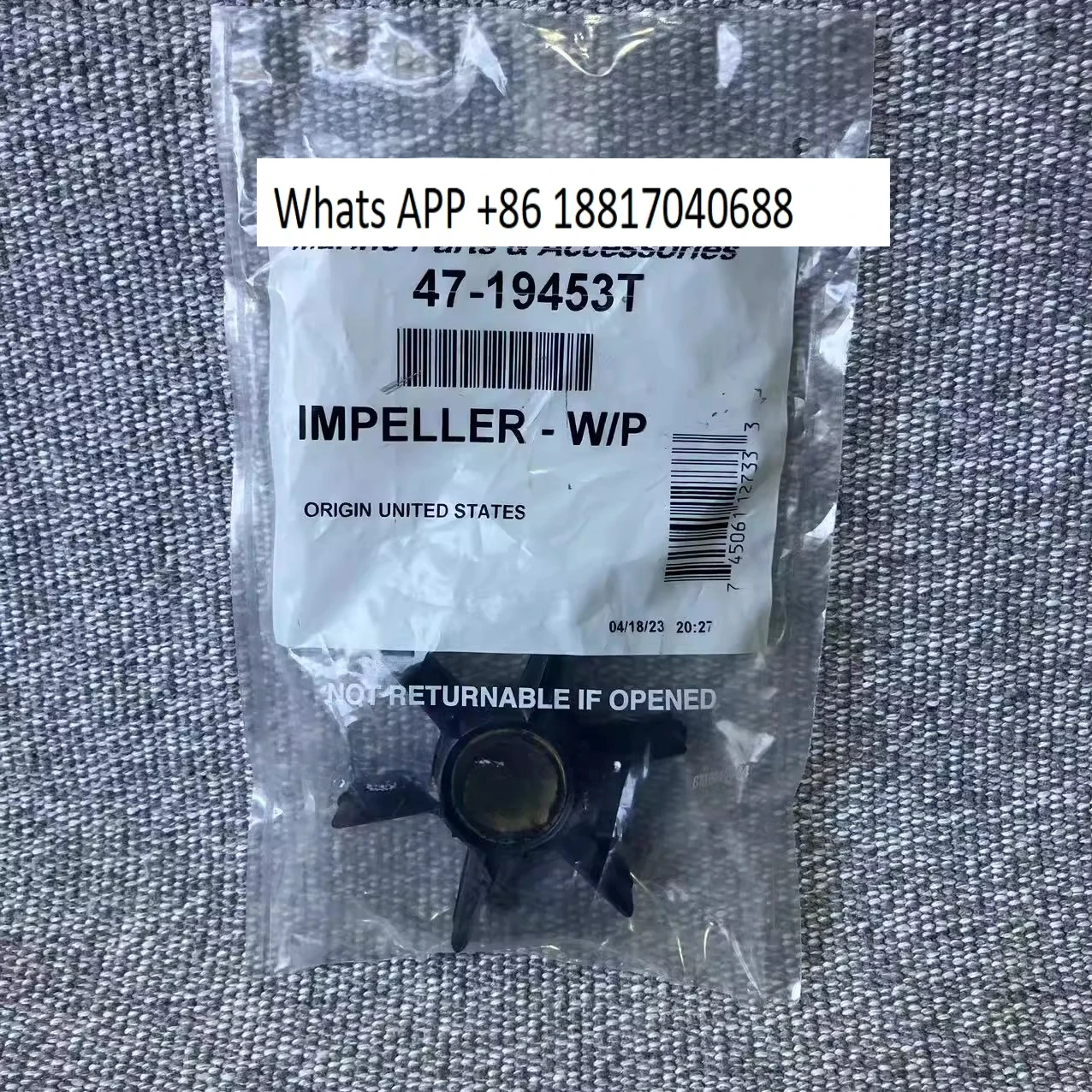 Outboard four-stroke 40-50-60 horsepower small gearbox water pump impeller circulating water blade