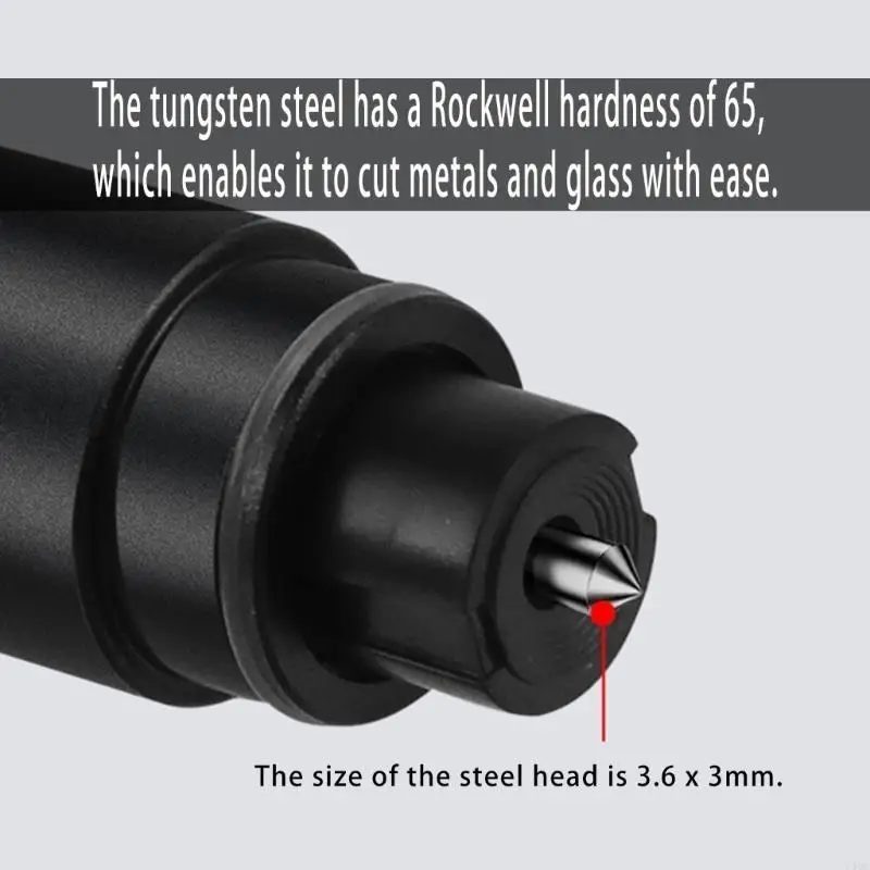Automotive Safety Hammer For Emergencies Featuring Metal Construction Easy Grip Design Rapid Evacuation In Crisis Moment Y4QC