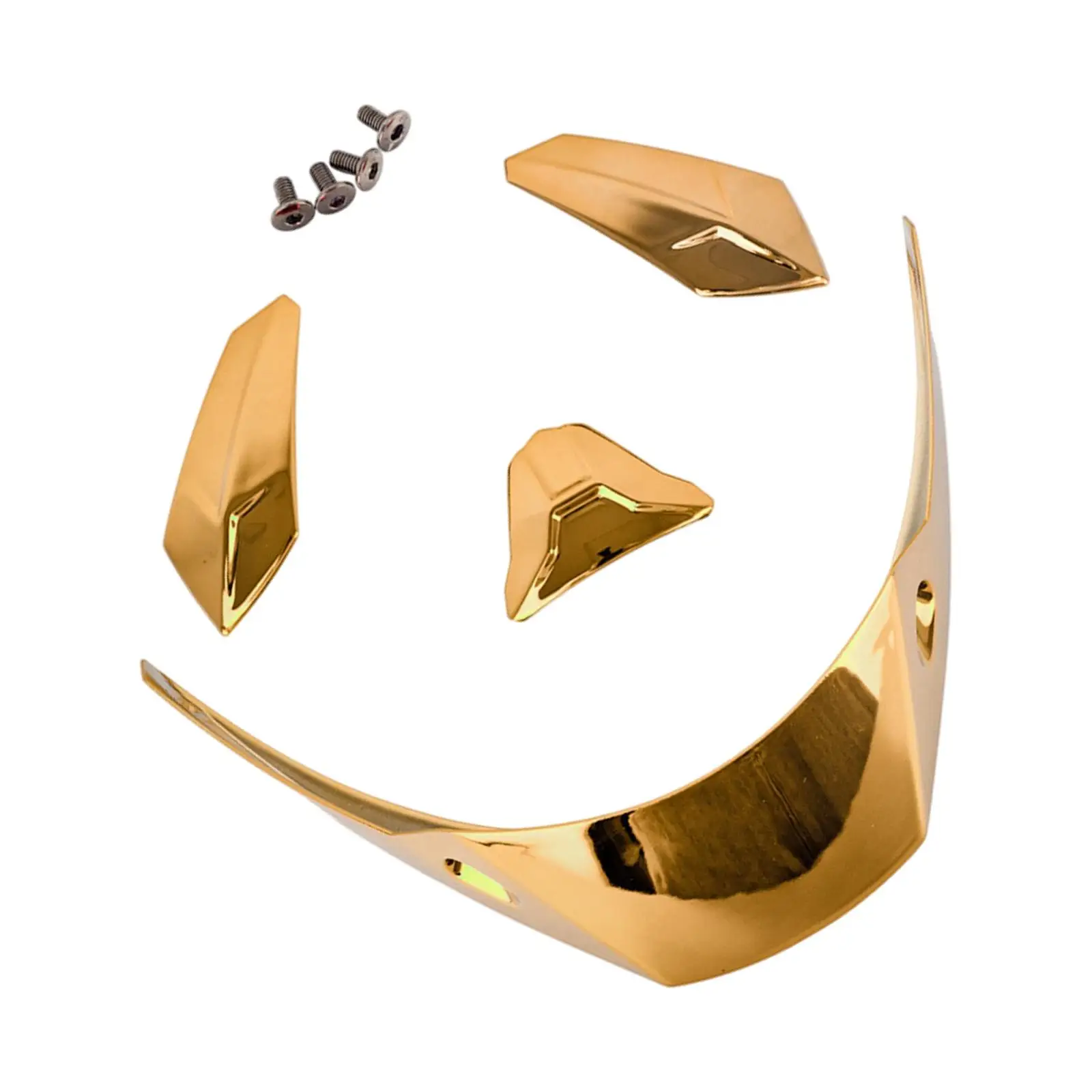 

4 шт. Спойлеры для мотоциклетных шлемов, аксессуары для шлемов, сменные декоративные накладки, прочные