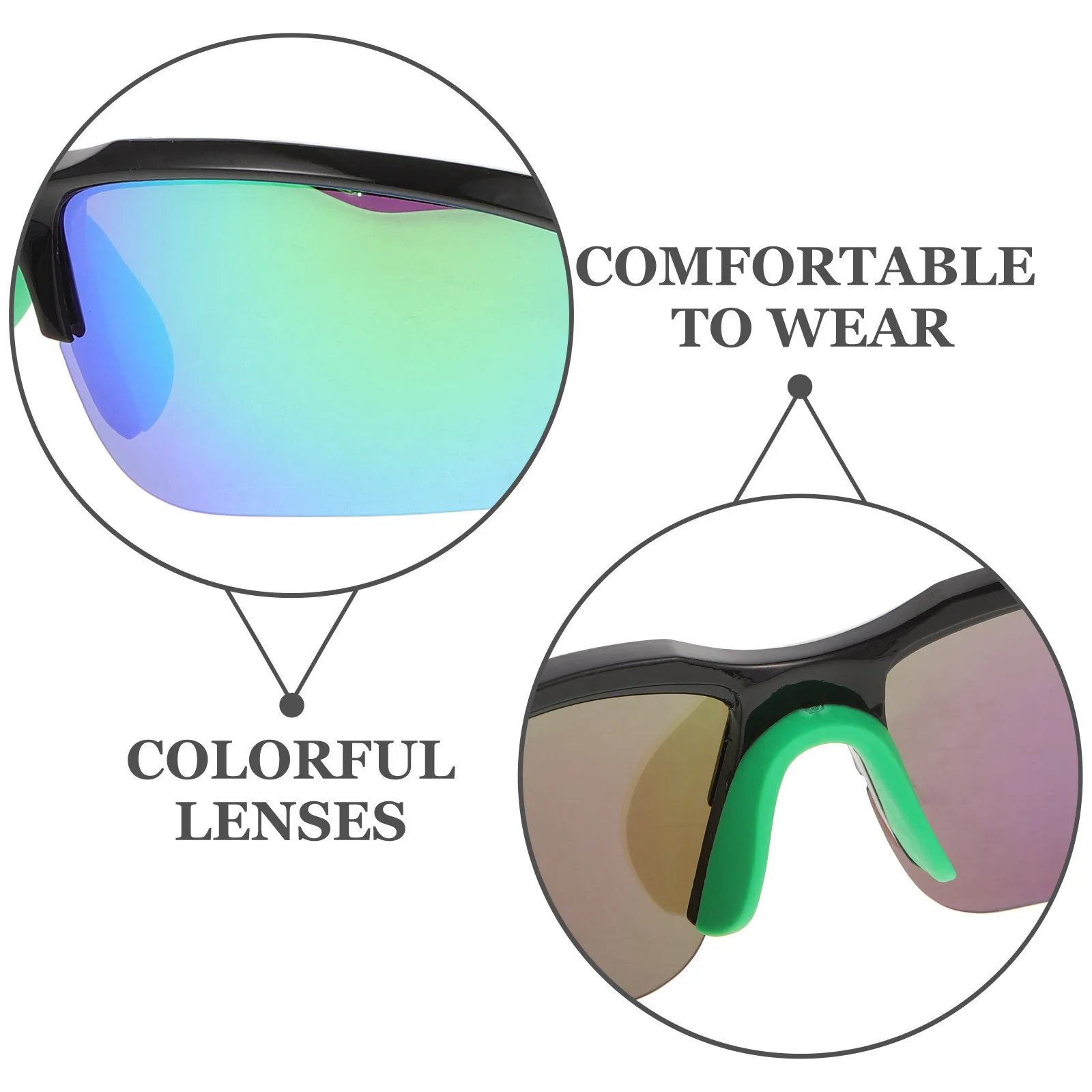

Photochromic Sunglasses Stylish Retro Color Light Protection Sports Outdoor Baseball Eyewear Men Women